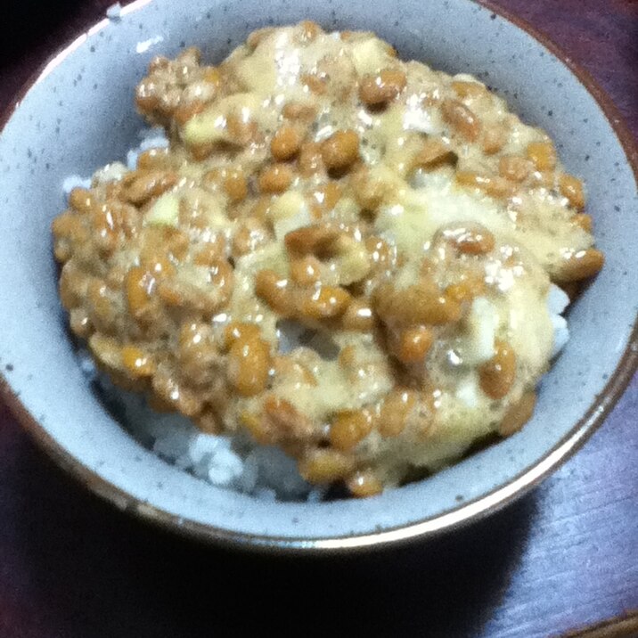 塩らっきょう納豆ご飯